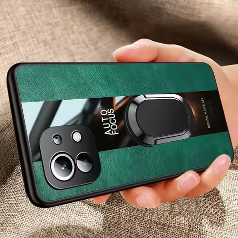 Luxury Leather Ring Phone Case For Xiaomi Mi 10T 11T 12T 13T Pro 11 Lite 5G Neo 11i Redmi K40 Note 9