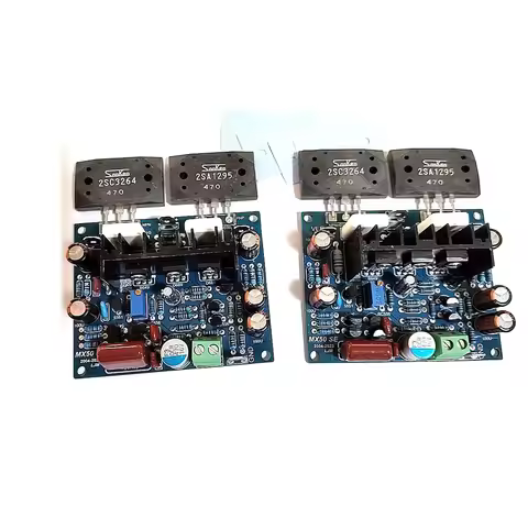 MX50 SE SANKEN 2SA1295 2SC3264 Dual Amplifier Board Assembled AMP 15W-100W