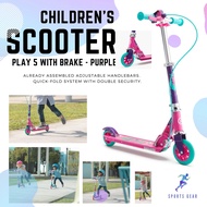 OXELO สกู๊ตเตอร์พร้อมเบรกสำหรับเด็กรุ่น Play 5 (สีม่วง) ( Play 5 Children's Scooter with Brake - Pur