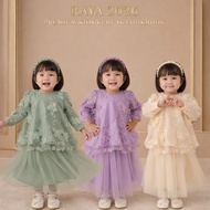 Newborn Baju Raya Baby Girl Kurung Moden Budak Perempuan Sedondon Sage Green Lilac Raya 2026 Baju Ku