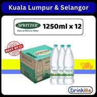 Spritzer Natural Mineral Water 1.25L -  6 - 10 Ctns / Kotak  (1.25L x 12 Bottles)
