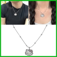 Yuf Cat Clavicle Chain Summer Jewelry Bead Chain Cat Choker Holiday  Women Girl