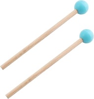 Jiozermi 2 Pcs Plastic Bell Mallets, 7.3 Inch Length Glockenspiel Sticks, Xylophone Mallet, Percussion Sticks for Drum Chime, Blue