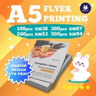 Flyer Printing - A5 Size Flyer - Colour Digital Printing - 1 Side Print / 2 Side Print - 80gsm Simil
