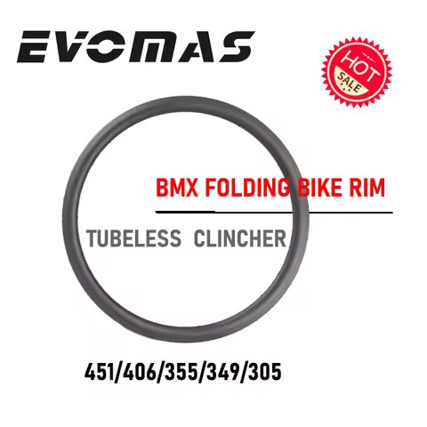 16/18/20INCH 305/349/355/406/451 BMX Carbon Wheels 23/24/25/30mm Wide Clincher Tubeless Rims BMX Fol