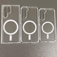 Ốp Likgus Lưng trong Suốt chống ố Magsafe Samsung S24/ S24+/ S24 Ultra