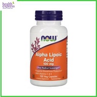NOW Foods - α 硫辛酸 100 毫克 120 粒素食膠囊 [香港行貨] 此日期前最佳:2027年10月31日