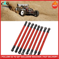 LIXADA RC Link Rod 8pcs Link Rod End Kit High Strength Wear Resistant Easy Install for Scx10 313mm 1
