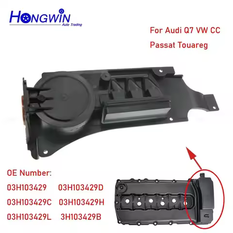 PCV Valve Cover Repair Kit Valve Cap With Membrane For VW CC Passat Touareg Audi Q7 Porsche 03H10342