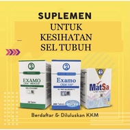 MIX SET KOMBO EXAMO CKM 500 - EXAMO HIJAU + EXAMO BIRU + MATSA - Suplemen Kesihatan sel tubuh.