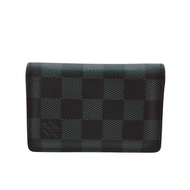 【二手】LOUIS VUITTON ) N63143 Organizer de Poche 商務卡包證件套 Damier Graphite 黑色