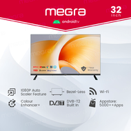 Megra Android TV 32 Inch Bezel-Less HD TV Smart Television Android System 32" LED TV Digital Android TV Frameless 32寸高清电视机