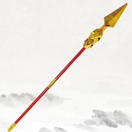 新款哪吒五件套火尖枪混天绫乾坤圈哪吒玩具儿童舞台演出道具套装New Nezha Five Piece Set Fire Spear Mixed Sky Ling Qiankun Circle Nezh