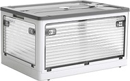 Aroya Storage Box Foldable 【Can be taken out from all directions】 Container storage Capacity 85L Fol