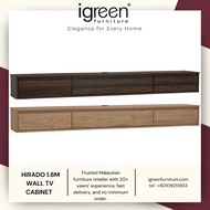 MADE IN MALAYSIA IGREEN HOME FURNITURE HIRADO 1.8M WALL TV CABINET PREMIUM QUALITY MURAH 家具