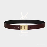 High-End Quality 20MM/30MM Wine Red Belt, Smooth Belt [+Original Gift Box] 5QQ9