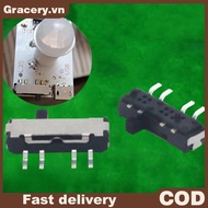 10Pcs 4 Pin Mini Slide Switch On-OFF 3Position Micro Slide Toggle Switch Miniature Horizontal Slide 