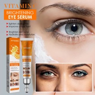 20g Eye Care Vitamin C Brightening Eye Cream Remove Crows Feet Whitening Moisturizing Hydrating Lifting Firming Anti Aging Anti Wrinkle Relieve Puffiness Dark Circles Fade Eye Bags