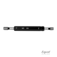 ESPOIR Double Ends Thread Gauge, M5x0.8 Black Thread Plug Gauge, Durable 6H Tolerance Steel Material