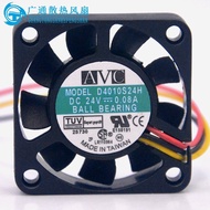 D4010S24H Original AVC 4010 24V 0.08 A 4CM Frequency Converter Silent Ball Cooling Fan