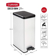 Slim Bin Pedal 40L Metallic