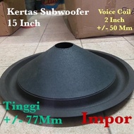 Termurah Kertas 15 Inch Subwoofer 15 In Inci Sub Woofer Conus Daun