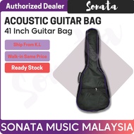 【Ready Stock】Sonata Quality 41' 41 inch Gig Bag for Acoustic Guitar / Acoustic Guitar Bag / 41" Acou