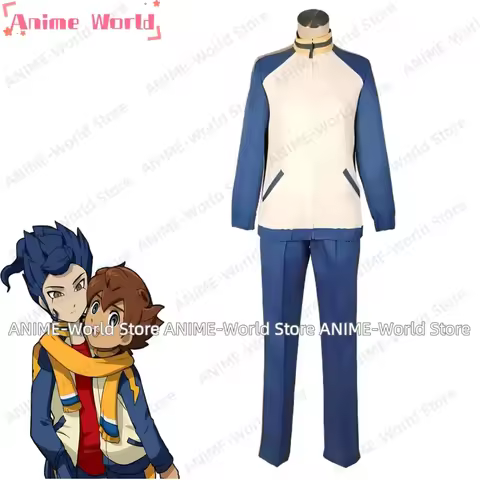 《Custom Size》Anime Inazuma.Eleven.Go Raimon Soccer team Winter Uniform Cosplay Costume Halloween Clo