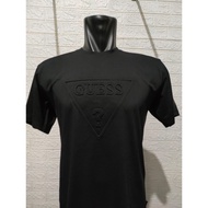 Kaos Cowo Guess Hitam Baju Distro Embos Pria Premium Best Seller