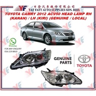 TOYOTA CAMRY 2012 ACV50 HEAD LAMP RH (KANAN) / LH (KIRI) (GENUINE / LOCAL)