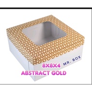 8x8x4"-- 10pcs. Cake Box w/ window