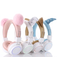 Cartoon Wireless Headones with Mic Girls Daughter Mic Stereo Earone Computer one Headset Kids Gift Bluetooth Halmet