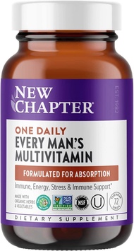 ▶$1 Shop Coupon◀  New Chapter Men s Multivitamin, Every Man s One Daily, Fermented with Probiotics +