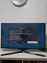 Samsung 4K UHD Smart TV UA43TU8500JXZK with cabinet