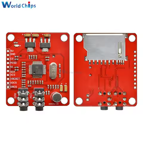 VS1053 VS1053B MP3 Module For Arduino Breakout Board With SD Card Slot VS1053B Ogg Real-time Recordi
