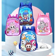 BACKPACK LABUBU 3D CARTOON VIRAL CARTOON CUTE CARTOON BEG SEKOLAH KANAK-KANAK 3D