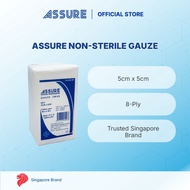 ASSURE Gauze Swab Non-Sterile 5cm x 5cm | 8-Ply | 100 Pcs/Pkt