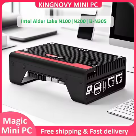 Topton 2*10G SFP Magic Mini PC 12th Gen Intel i3 N305 N100 2*i226 2.5G Firewall Industrail Computer 