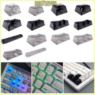 RUN XDA Keycaps Mechanical Keyboard Keycaps PC Material Transparent Keycap 1 75 Keycap