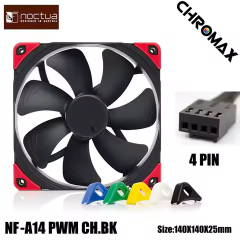 Noctua NF-A14 PWM Case Fan SSO2 Magnetic Stable Bearing 14CM Fan Adopt AAO Frame Aerodynamic Design 