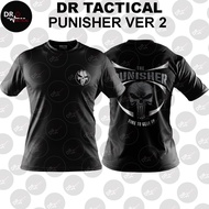 Dr Tactical Microfiber Silkscreen Tactical T-shirt Punisher Version 2 Ready Stock Malaysia