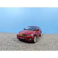 Willie welly BMW X6 Car Model 1: 18 Scale China Red Model Outer Packaging Already Missing One Slight