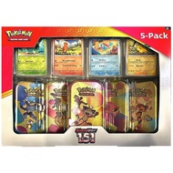 Pokemon TCG Scarlet & Violet 151 Mini Tins 5-Pack Costco Bundle (Eng ver.)