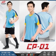 Quần áo thể thao đồ đá banh không logo CP01 CÓ IN tên số