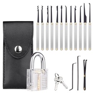 Professional Lock Pick Set 15PCS Hand Tools Locksmith Tools Remove Hooks Lock Pin Broken Key Extract