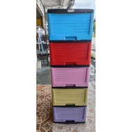 5 Tier plastic drawer