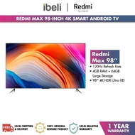 Redmi Max 98-inch 4K Smart Android TV 120HZ UHD HDR High-Resolution TV MIUI (98''/4GB+64GB)