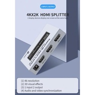DTECH HDMI Splitter 1 input to 2 HDMI 1.4 output Support upto 4K@30Hz DT-7142A