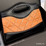 Brand Copy Products#g複古油蠟牛皮手提包包2024新款菱格鏈條包斜挎包單肩包女包B129精品側背包男生包包肩背包女生包包水桶包手 ESEM