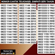 [✅Best Quality] Nomor Cantik Simpati Seri Tahun Lahir Terbaik